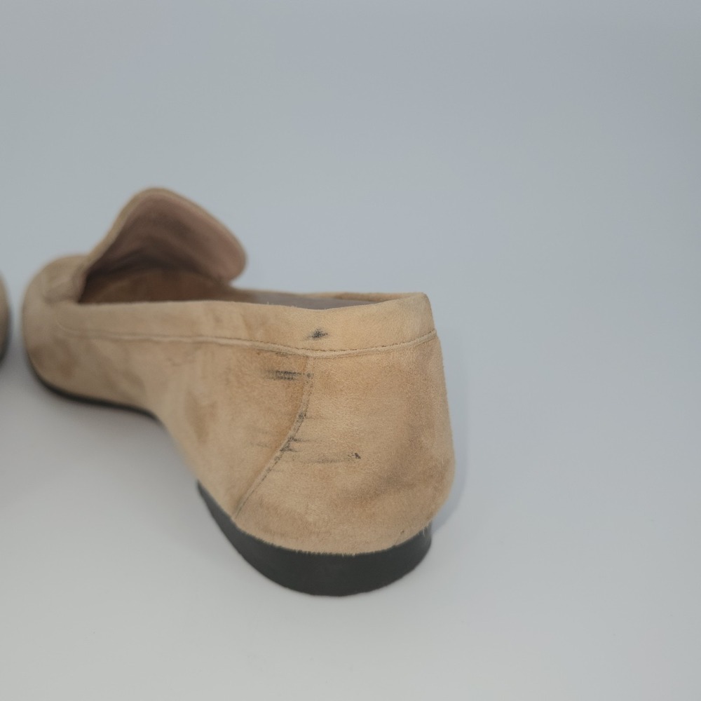 J. Crew Cleo Tan Suede Leather Driving Shoes Flats Loafers Women's Size 9 M - Picture 5 of 11